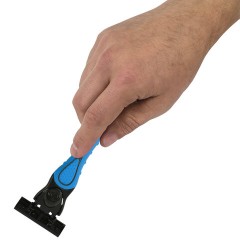 Бритвенный станок многоразовый мужской, 3 лезвия, 31 кассета, синий, X-ONE (ИКС-УАН), 700024 - фото 6