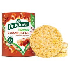 Хлебцы DR.KORNER "Карамельные" кукурузно-рисовые карамельные, хрустящие, 90 г, пакет, 601090082 - фото 4