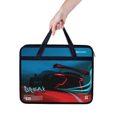 Папка на молнии с ручками BRAUBERG А4, 1 отделение, пластик, 80 мм, "Speed", 270872 - фото 6