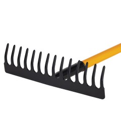 Грабли 14 зубьев стальные 35х10 см, ОБЩАЯ ДЛИНА 150 см, черенок стекловолокно, RABBITEX (РАББИТЕКС) "FIBERGLASS", 700494 - фото 6