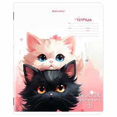 Тетрадь 18 л. BRAUBERG клетка, обложка картон, КОТИКИ, 107300 Тетрадь 18 л. BRAUBERG клетка, обложка картон, КОТИКИ, 107300 - фото 5