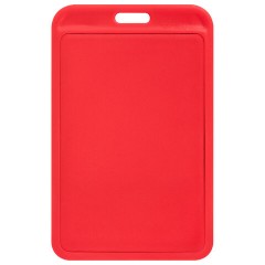 Бейдж вертикальный (85х54 мм), красный, МАТОВАЯ ПОВЕРХНОСТЬ, BRAUBERG EXTRA, 238816 - фото 2