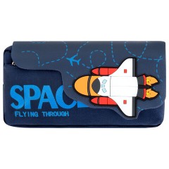 Пенал ЮНЛАНДИЯ ЮНИОР, 2 отделения, "Space rocket", 21х10х7 см, 273820 Пенал ЮНЛАНДИЯ ЮНИОР, 2 отделения, "Space rocket", 21х10х7 см, 273820 - фото 2