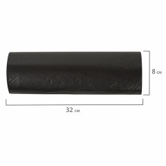 Мешки для мусора 240 л черные, в рулоне 10 шт., ПВД 30 мкм, 90x130 см, ЛЮБАША эконом, 608916 Мешки для мусора 240 л черные, в рулоне 10 шт., ПВД 30 мкм, 90x130 см, ЛЮБАША эконом, 608916 - фото 4