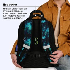 Ранец BRAUBERG FIT, 2 отделения, "Неоновый геймпад", объемный дизайн, 38х27х14 см, 274385 - фото 21