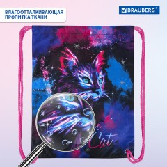 Мешок для обуви BRAUBERG PREMIUM, карман, подкладка, светоотражайка, 43х33 см, "Neon cat", 271621 Мешок для обуви BRAUBERG PREMIUM, карман, подкладка, светоотражайка, 43х33 см, "Neon cat", 271621 - фото 10