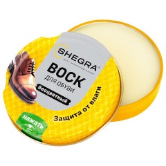 Воск для обуви из гладкой кожи БЕСЦВЕТНЫЙ, 50 мл, SHEGRA (ШЕГРА), 700776 - фото 3