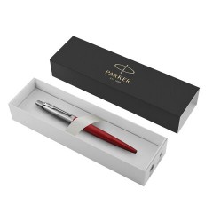 Ручка шариковая PARKER "Jotter Core Kensington Red CT", корпус красный, детали хром, синяя, 1953187 Ручка шариковая PARKER "Jotter Core Kensington Red CT", корпус красный, детали хром, синяя, 1953187 - фото 2