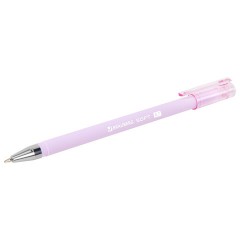 Ручки шариковые BRAUBERG "SOFT PASTEL", НАБОР 4 ШТУКИ, СИНИЕ, SOFT TOUCH покрытие, узел 0,7 мм, линия письма 0,35 мм, 144400 - фото 10