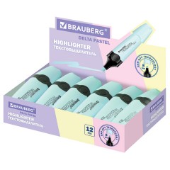 Текстовыделитель BRAUBERG "DELTA PASTEL", БИРЮЗОВЫЙ, линия 1-5 мм, 151732 - фото 10