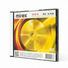 Диск DVD-R MIREX, 4,7 ГБ, 16x, Slim Case, КОМПЛЕКТ 5 шт., UL130003A1F - фото 5