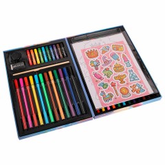 Набор ЮНОГО ХУДОЖНИКА "ПРИНЦЕССА" для рисования и творчества в кейсе ЮНЛАНДИЯ, 75 предметов, 665673 - фото 5