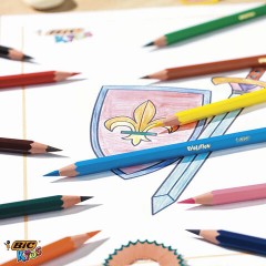 Карандаши цветные BIC "Kids ECOlutions Evolution", 18 цветов, пластиковые, заточенные, европодвес, 937513 Карандаши цветные BIC "Kids ECOlutions Evolution", 18 цветов, пластиковые, заточенные, европодвес, 937513 - фото 3