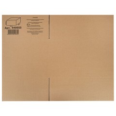 Гофрокороб, длина 380 мм х ширина 280 мм х высота 225 мм, марка Т22, профиль В, FEFCO 0201 / ГОСТ, исполнение А, 440055 - фото 4