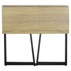 Стол на металлокаркасе BRABIX "LOFT CD-001", 800х440х740 мм, складной, цвет дуб натуральный, 641211 - фото 5