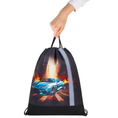 Мешок для обуви ЮНЛАНДИЯ, плотный, светоотражающая полоса, 46х36 см, "Fire car", 272411 Мешок для обуви ЮНЛАНДИЯ, плотный, светоотражающая полоса, 46х36 см, "Fire car", 272411 - фото 5