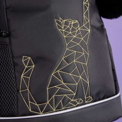 Рюкзак GRIZZLY школьный, анатомическая спинка, 2 отделения, для девочек, "GOLD CAT", 38х28х18 см, RG-563-2/1 Рюкзак GRIZZLY школьный, анатомическая спинка, 2 отделения, для девочек, "GOLD CAT", 38х28х18 см, RG-563-2/1 - фото 6