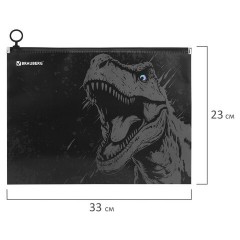 Папка для тетрадей BRAUBERG А4, 1 отделение, пластик, на zip-lock молнии, "Scary dino", 273321 Папка для тетрадей BRAUBERG А4, 1 отделение, пластик, на zip-lock молнии, "Scary dino", 273321 - фото 5