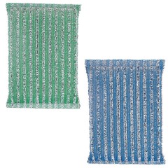 Губка-скрабер для ЭМАЛИ и ТЕФЛОНА, размер 13х8,5х1,5 см, КОМПЛЕКТ 2 штуки, посуда, уборка, LAIMA, 700057 - фото 3