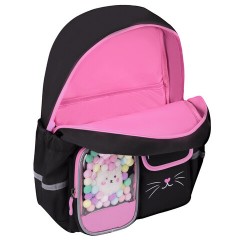 Рюкзак BRAUBERG PASTEL с термонашивками в комплекте, "Black kitty", черный, 40х29х14 см, 273128 Рюкзак BRAUBERG PASTEL с термонашивками в комплекте, "Black kitty", черный, 40х29х14 см, 273128 - фото 6