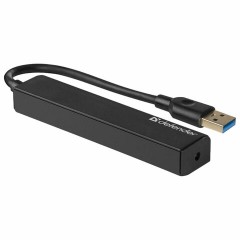 Хаб USB 3.0, 4 порта, черный, DEFENDER QUADRO EXPRESS, 83204 Хаб USB 3.0, 4 порта, черный, DEFENDER QUADRO EXPRESS, 83204 - фото 2
