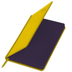 Ежедневник датированный 2026, А5, 138x213 мм, BRAUBERG "Rainbow", под кожу, желтый, 117082 - фото 4