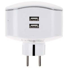 Сетевой разветвитель ЭРА SP-3e 3 розетки + 2 USB, с заземлением, со шторками, 16 А, белый, SP-3e-USB-2A Сетевой разветвитель ЭРА SP-3e 3 розетки + 2 USB, с заземлением, со шторками, 16 А, белый, SP-3e-USB-2A - фото 4