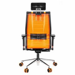 Кресло компьютерное МЕТТА "ErgoLife" 10 B2-160D, 2D-подголовник, экокожа/сетка, черное/оранжевое Кресло компьютерное МЕТТА "ErgoLife" 10 B2-160D, 2D-подголовник, экокожа/сетка, черное/оранжевое - фото 6