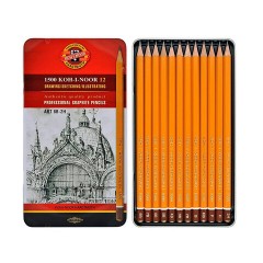 Набор карандашей черногр KOH-I-NOOR 1502/II 8B-2H 12шт./наб.,б/ласт, Чехия - фото 2