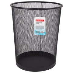 Корзина для бумаг БОЛЬШАЯ, 20 л, металлическая, черная, BRAUBERG "Germanium", 231956 Корзина для бумаг БОЛЬШАЯ, 20 л, металлическая, черная, BRAUBERG "Germanium", 231956 - фото 2