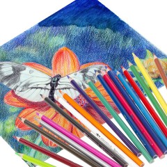 Карандаши цветные акварельные BRAUBERG PREMIUM AQUARELLE, 18 цветов, трехгранные, утолщенный грифель 4 мм, натуральное дерево, 181672 - фото 7