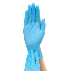 Перчатки нитриловые RABBITEX (РАББИТЕКС) Standard, 50 пар (100 шт.), голубые, размер S (малый), 702151 - фото 3