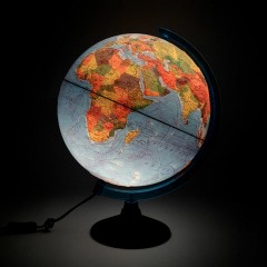 Глобус интерактивный + очки VR, физический / политический, GLOBEN, 32 см, рельефный, с подсветкой, INT13200290 Глобус интерактивный + очки VR, физический / политический, GLOBEN, 32 см, рельефный, с подсветкой, INT13200290 - фото 2