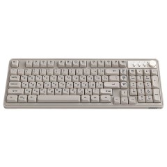 Клавиатура проводная USB, 102+98 клавиш, LED-подсветка, SONNEN K620, слоновая кость / серая, 513950 - фото 8