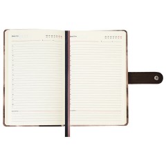 Ежедневник недатированный А5 138х213 мм BRAUBERG "Nebula", под кожу, застежка, 160 л., коричневый, 116236 - фото 12