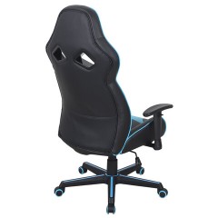 Кресло компьютерное BRABIX "Storm GM-006", регулируемые подлокотники, экокожа, черное/голубое, 532501 Кресло компьютерное BRABIX "Storm GM-006", регулируемые подлокотники, экокожа, черное/голубое, 532501 - фото 3